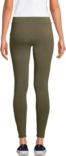 Vista 2 de Lands' End Leggings de punto de tiro medio con estrellas de mar para mujer