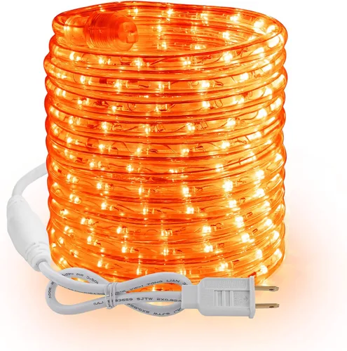 Vista 9 de Brizled - Luces de cuerda multicolor, 18 pies / 5.5 metros, 216 luces LED impermeables para Navidad, 120V, luz de tubo flexible ETL, enchufable