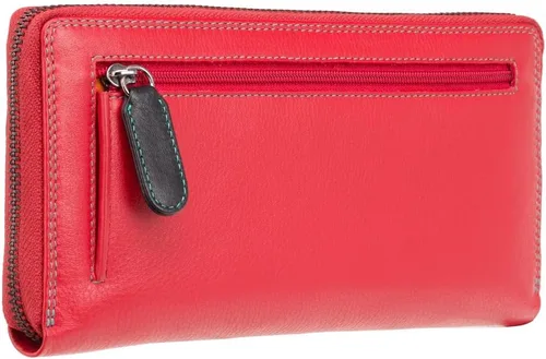 Vista 6 de Visconti Spectrum 33 - Cartera de cuero suave multicolor para mujer, Rojo