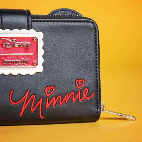 Vista 5 de Loungefly Cartera Disney cartera con orejas de lazo de Minnie Mouse, exclusiva de Tienda