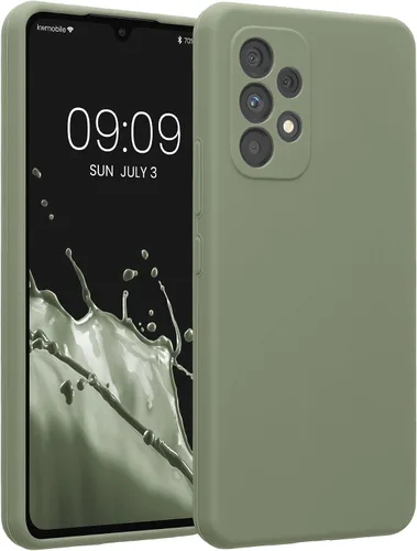 Vista 111 de kwmobile Funda compatible con Samsung Galaxy A13 4G - Funda delgada de silicona TPU - Acabado suave al tacto - Amarillo radiante