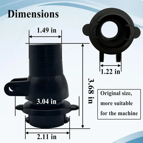 Vista 2 de GW9012 - Kit giratorio para limpiador de piscinas, color negro Pieza de repuesto para limpiador automático de piscinas