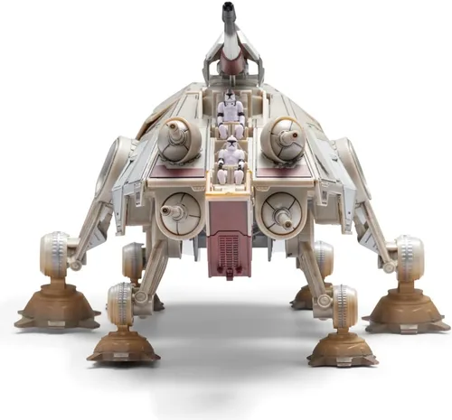 Vista 3 de Star Wars Micro Galaxy Squadron at-TE - vehículo de seis patas de 9 pulgadas con deslizador de 2,5 pulgadas y cinco accesorios de microfiguras