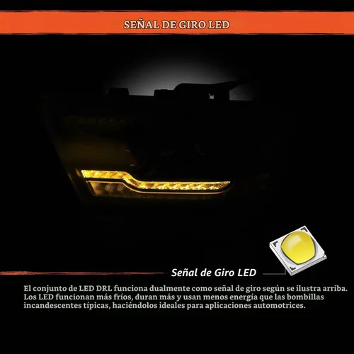 Vista 6 de AKKON - Para faros delanteros Dodge Ram 1500 2019-2024