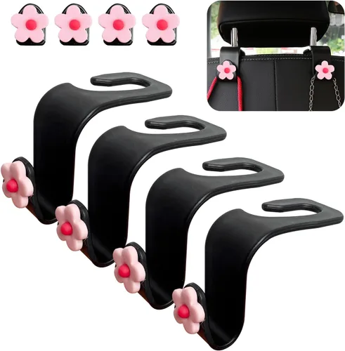 Vista 9 de Augeny 8 PCS Ganchos para Reposacabezas de Asiento de Automóvil, Gancho Colgador Organizador de Almacenamiento para Asiento de Auto, Ganchos