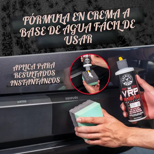Vista 6 de Chemical Guys VRP Acondicionador de Vinilo, Goma y Plástico - Acondicionador de Neumáticos, No Graso, Brillo Seco al Tacto para Neumáticos, Molduras