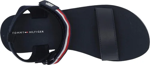 Vista 5 de Tommy Hilfiger Sandalia Avrett de cuña para mujer, Negro