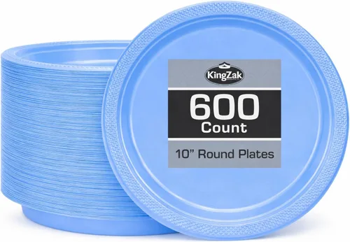 Vista 19 de Hanna K. Signature - Platos de plástico negro para fiesta, platos desechables de 7 pulgadas, 50 unidades, suministros de fiesta para aperitivos