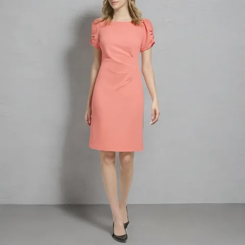 Vista 5 de Karl Lagerfeld Womens Waist Detail Puff Sleeve Sheath Dress