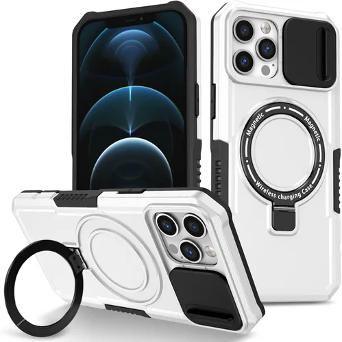Vista 67 de Funda magnética para iPhone 11, soporte de anillo con ventana corrediza, funda protectora mate a prueba de golpes para iPhone 11 6.1, fundas