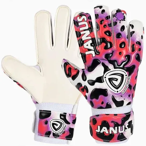 Vista 9 de Guantes de portero de fútbol para niños y jóvenes con protección profesional de los dedos, agarre fuerte, látex natural de 0.118 in