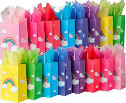 Vista 22 de BLEWINDZ - 32 bolsas de regalo pequeñas con 32 pañuelos de 8.7 x 6.3 x 3.2 01-8cols-S