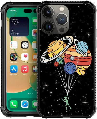 Vista 15 de Funda compatible con Google Pixel 4A 5G, sistema solar de globo alienígena, diseño de patrón increíble, a prueba de golpes, antiarañazos, carcasa
