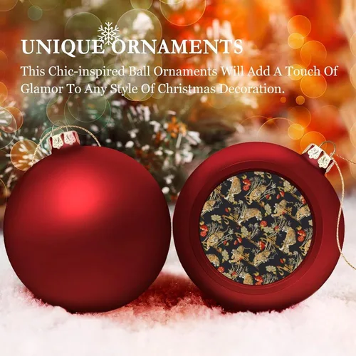 Vista 163 de Boobs Funny Shatterproof Matte Christmas Balls for Tree Wreath Home Decor 1PCS