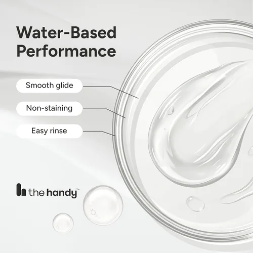 Vista 4 de The Handy Cooling Lube Water-Based Personal Lubricant Tingling 2 fl oz Fresh tingle on contact, smooth glide, non-sticky and rinses clean, and