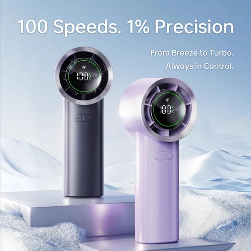 Vista 3 de MUXNW Mini Turbo Jet Fan: Ventilador Personal Portátil Pequeño de Bolsillo de Mano Recargable con Batería Operado por USB para Mantenerse Fresco
