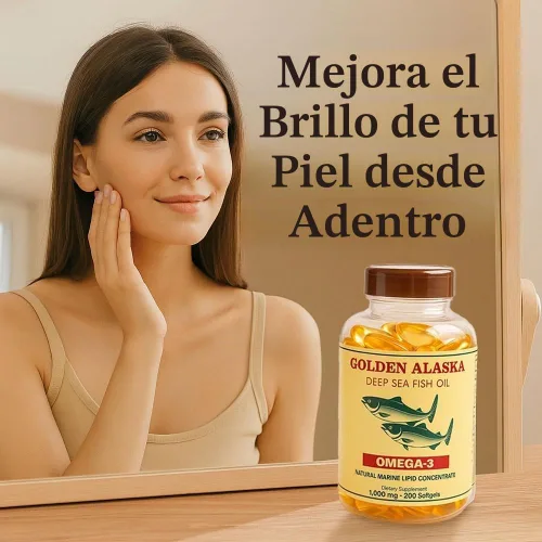 Vista 4 de NCB Golden Alaska Deep Sea Fish Oil Omega 3 EPA DHA 1000 mg, 200 cápsulas blandas