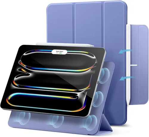 Vista 17 de ESR Funda para iPad Pro de 11 pulgadas, iPad Pro 11 Funda Folio (2022/2021/2020, 4ª/3ª/2ª generación), conexión magnética conveniente, soporte de 2