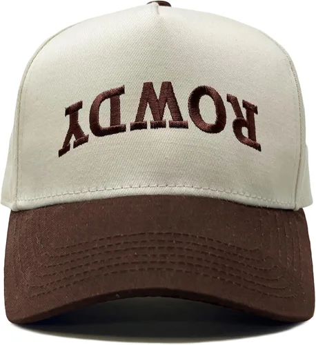 Vista 77 de Funky Junque Gorra de béisbol de 2 tonos para camionero adulto Misbehavin' - Leopardo/Beige