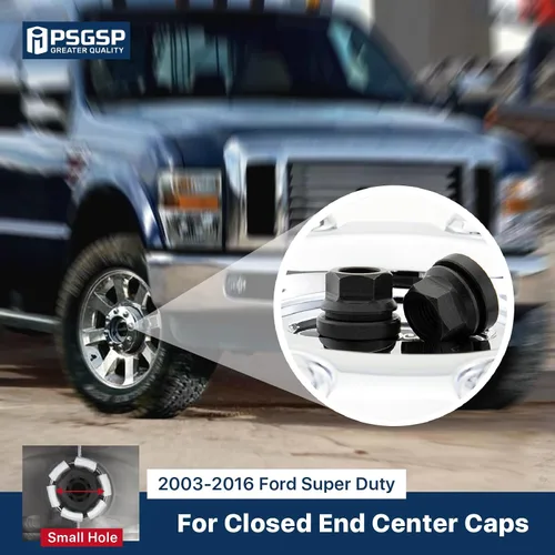 Vista 3 de Tuercas de rueda negras M14x1.5 16 piezas para Ford F250 F350 F450 F550 2003-2016, F53 2003-2019, estilo OEM de dos piezas con brida y cara plana
