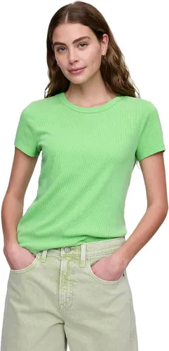 Vista 6 de Gap Top de punto acanalado sólido para mujer