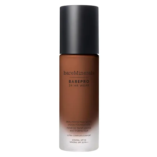 Vista 39 de bareMinerals BarePro 24HR Wear Matte Liquid Foundation Mineral SPF 20, Base de maquillaje de cobertura completa para piel madura, libre de aceite