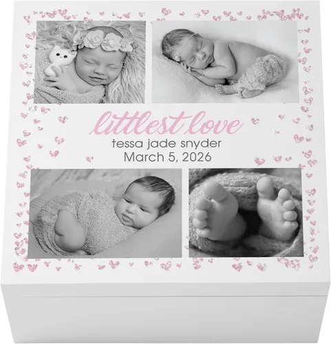 Vista 13 de Let's Make Memories Caja de recuerdos personalizada para recién nacido, almacenamiento de recuerdos, caja de recuerdos, decoración de guardería, 6