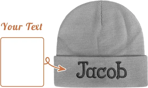 Vista 8 de Lanleay Gorros personalizados para bebés, niñas y niños, gorros bordados personalizados con nombre para bebés, niños y adultos