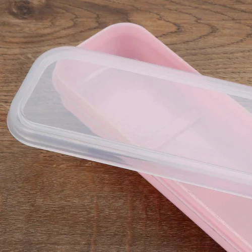 Vista 4 de 3 unids Camping Cubiertos Caso Utensilio Cubiertos Caja Vajilla Utensilios de Cocina Picnic Set Viaje Cubiertos Set