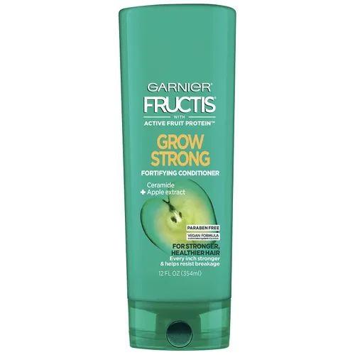 Vista 3 de Garnier Fructis Grow Strong Acondicionador, 33.8 onzas líquidas, 1 unidad (el embalaje puede variar)