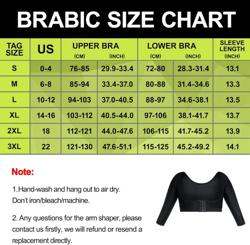 Vista 7 de BRABIC Modeladora de la parte superior del brazo postquirúrgico mangas de compresión más delgadas corrector de postura moldeadora para mujer