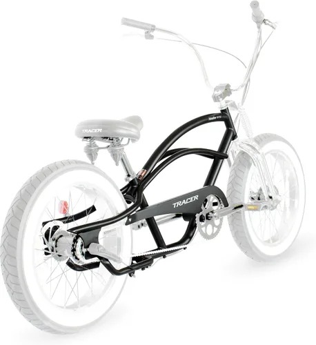 Vista 3 de MICARGI Marco de acero elástico Cruiser de 26 pulgadas y protector de cadena para posavasos de 1/3/7 velocidades/freno de disco multicolor