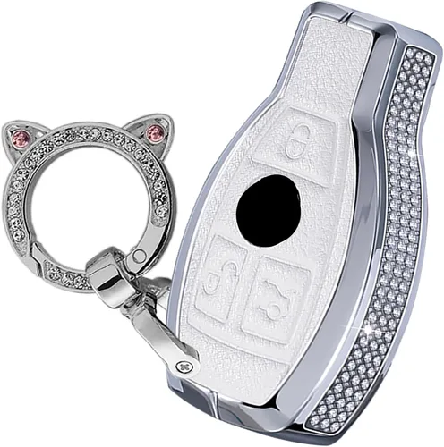 Vista 11 de ontto Funda para llave de coche con diamantes de imitación de 2 botones para Mercedes-Benz A Class B C E S G M V Class CLA CLS GLA GLC GLE GLK GL