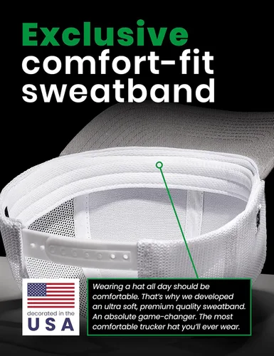 Vista 5 de HAKA Sombrero de la bandera estadounidense, sombrero de camionero de Estados Unidos para hombres y mujeres, gorra de béisbol ajustable, malla a