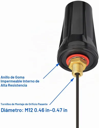 Vista 7 de Bingfu Antena para abridor de puerta de garaje para GTO Mighty Mule MM371W MM372W MM571W MM572W MMS100 LiftMaster Ghost Controls Multicode Antena