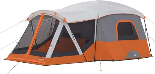 Vista 13 de CORE Tienda de campaña para camping familiar 10 personas/11 personas/12 personas grandes para múltiples habitaciones, tiendas de campaña