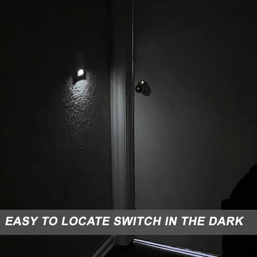 Vista 7 de Luz nocturna TR Wall Outlet&Interruptor de luz Sigle Pole iluminado(4+2)