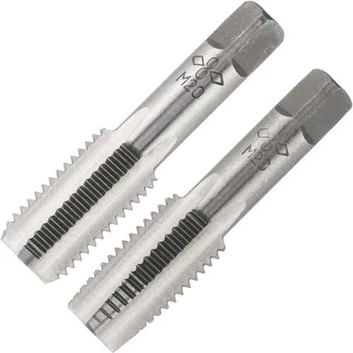 Vista 28 de M2 X 0.4 Mano métrica de grifo, mano derecha M2 X 0.016 in roscado mano grifo 1 par M2 X 0.4 Hand Tap 1Pair, Made of Alloy Tool Steel, Includes a