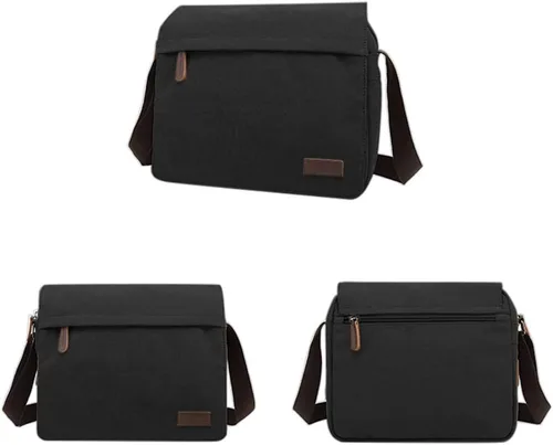 Vista 2 de Sechunk Vintage Canvas Messenger Cross body bag Shoulder bag