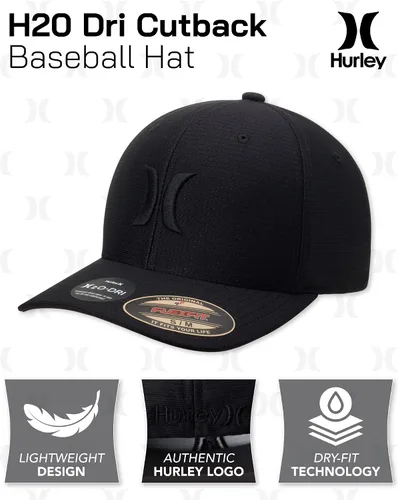 Vista 2 de Hurley H2O Dri Cutback - Gorra de béisbol curvada para hombre