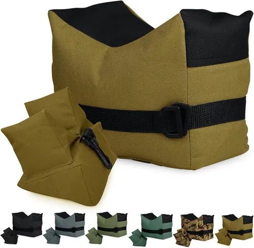 Vista 17 de Twod Bolsas de Descanso para Tiro Exterior - Apoyo de Banco para Deportes de Tiro con Soportes de Sacos de Arena Delantero y Trasero para Tiro