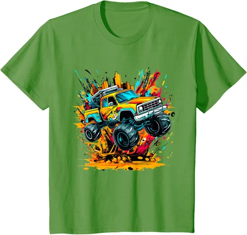 Vista 60 de Monster Trucks Are My Jam - Camiseta Monster Truck, Negro