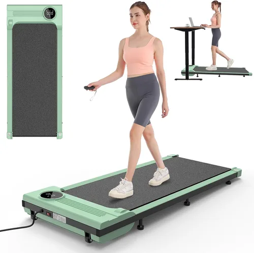 Vista 10 de ANCHEER Walking Pad 3.0HP Under Desk Treadmill 300lbs Weight Capacity with Remote Control, Compact Electric Treadmills for Home/Gym/Office with LED