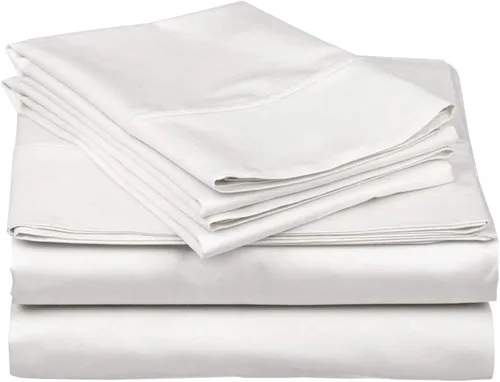 Vista 5 de Rajlinen Split Queen Sheet Set for Adjustable Bed, 100% Egyptian Cotton, 5 Piece Set, Dual 16" Deep Pocket Fitted Sheets, Soft, Cooling, Breathable