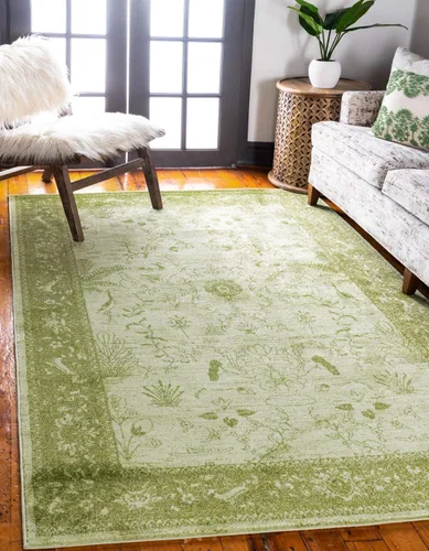 Vista 18 de Unique Loom La Jolla Collection - Alfombra de granja, contemporánea, botánica, tradicional, vintage