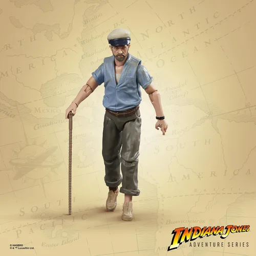Vista 3 de Indiana Jones and The Dial of Destiny Adventure Series - Figura de acción Renaldo, figuras de acción de 6 pulgadas, juguetes para niños a partir