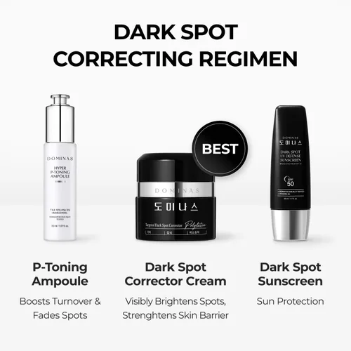 Vista 9 de DOMINAS Crema correctora de manchas oscuras Fórmula avanzada con niacinamida, TXA, hexilresorcinol y bakuchiol para reducir visiblemente