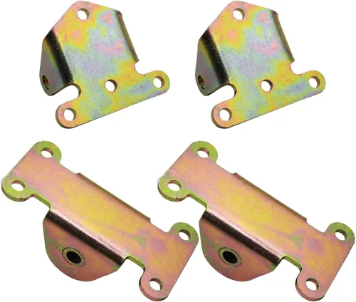 Vista 4 de LOSTAR 4 x Conjunto de montaje de motor sólido compatible con SBC Chevy Frame Mount Rat Rod Hot Street Stock