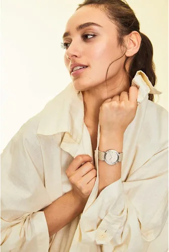 Vista 5 de Citizen Eco-Drive Ecosphere Women's Watch, Stainless Steel with ECOPET Substainable Nylon Strap, WHOLEGARMENT Construction, Lab-Grown Diamond, 3-Hand