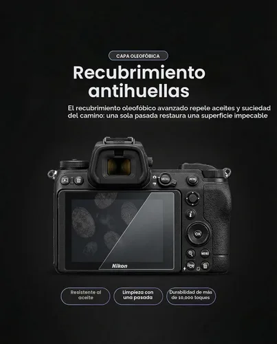 Vista 8 de iDaPro Protector de pantalla para Nikon D850, 9H vidrio templado